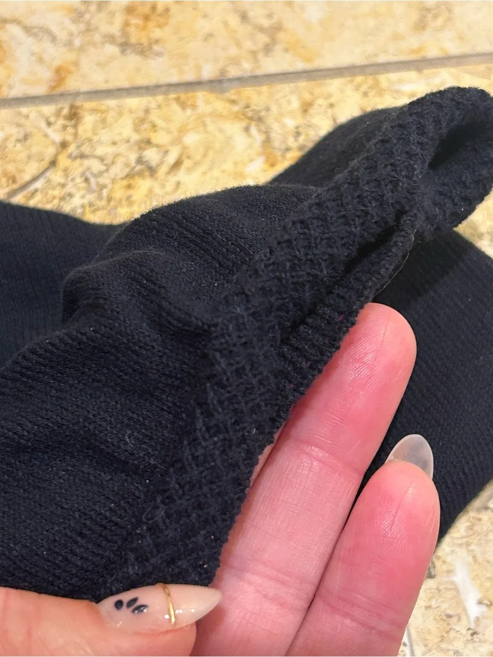 A.P.C. Navy Cotton Knit Polo Sweater Top With Pocket & Collar Detail Size M